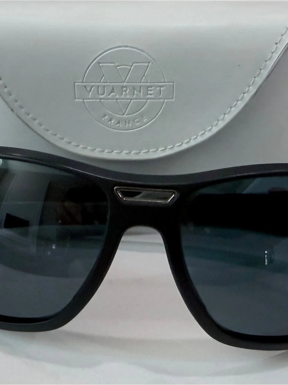 Vuarnet Black Sunglasses with White Case